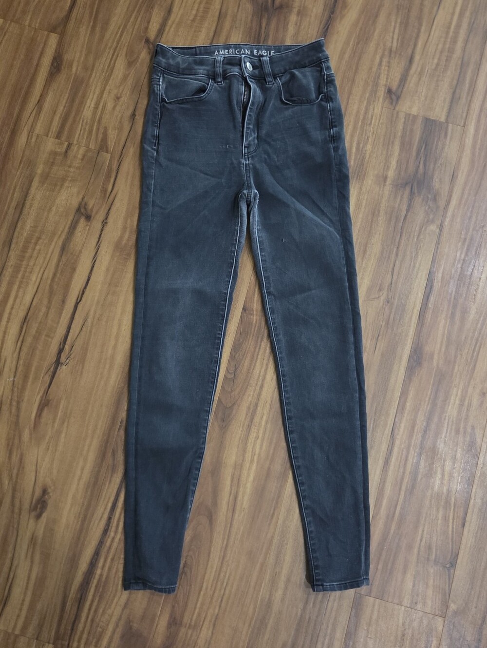 American Eagle Super Stretch Black Skinny Jeans Size 2 Regular